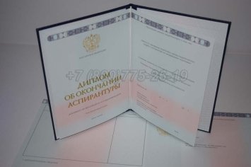 Диплом Аспирантуры 2022г в Брянске