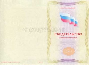 Свидетельство о Профессии Рабочего "Агент" в Брянске